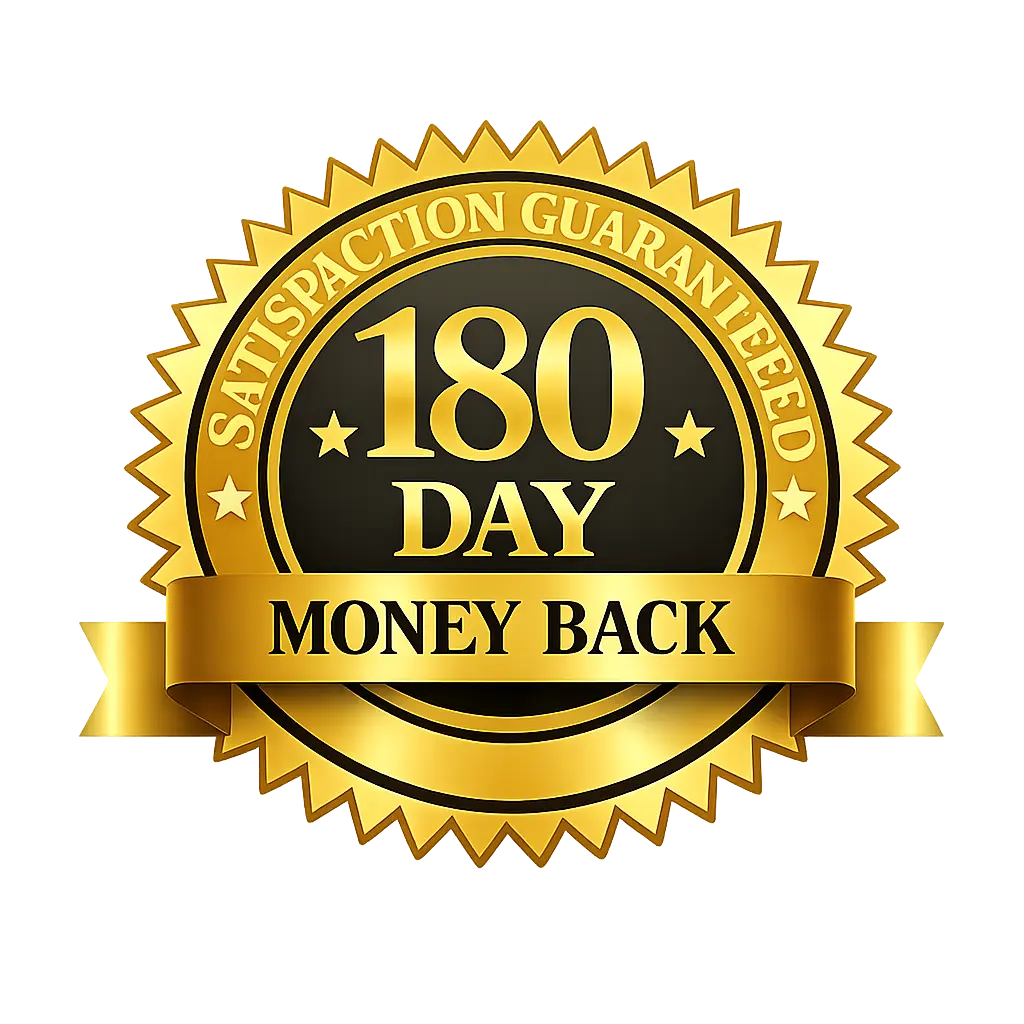 180-Day Money Back Guarantee